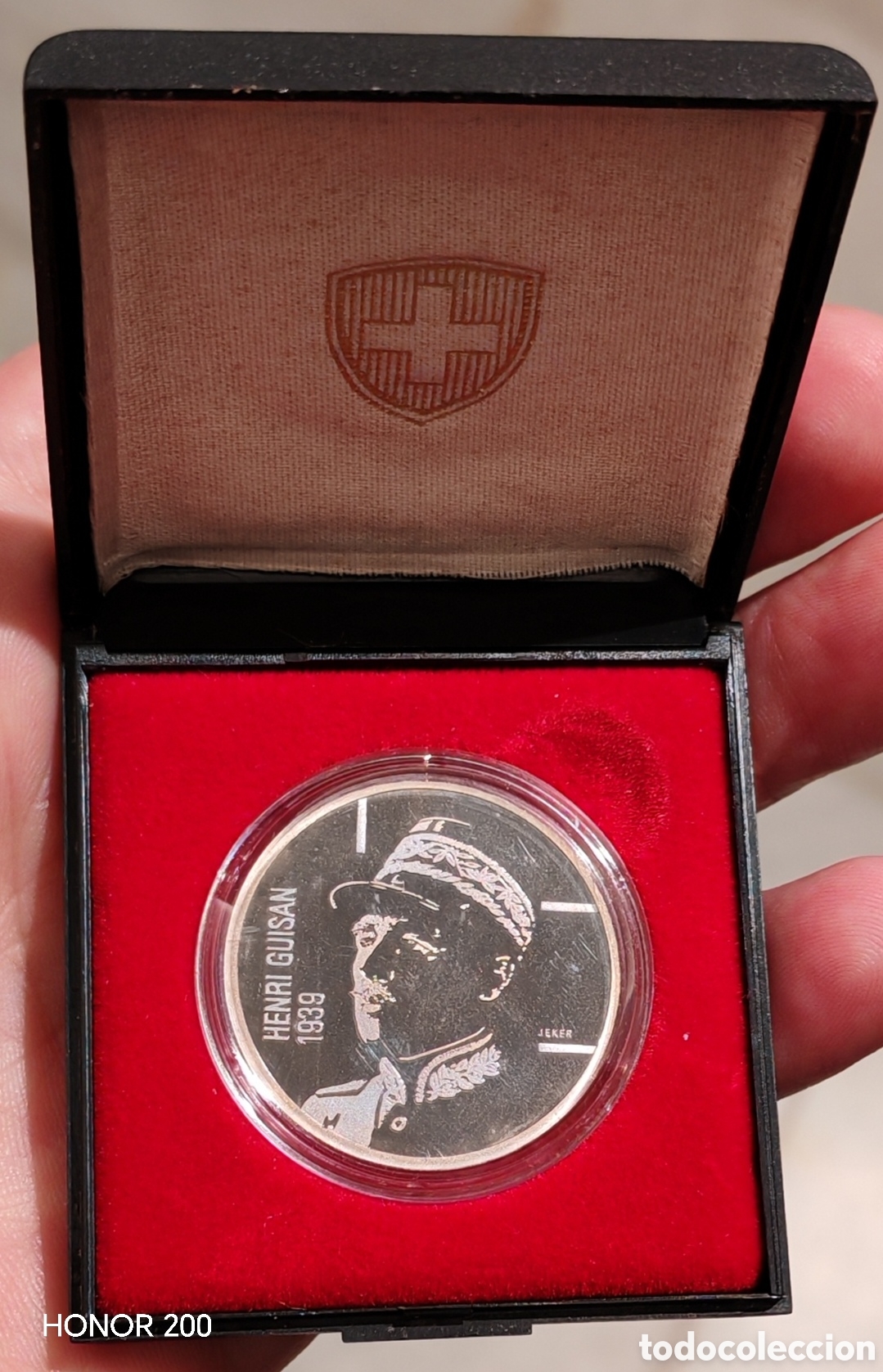 Monedas antiguas de Europa: Suiza 5 Francos 1989. Henry Guisan. KM. 68. Proof