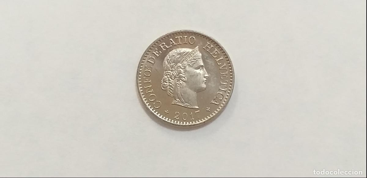 Monnaies anciennes de Europe: Moneda de SUIZA. HELVETIA. 10 diez CENTIMOS RAPPEN. A&ntilde;o 2017. CIRCULADA
