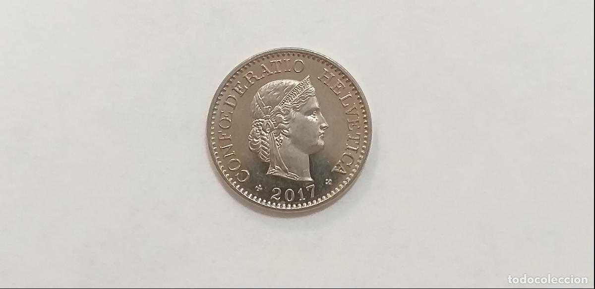 Monnaies anciennes de Europe: Moneda de SUIZA. HELVETIA. 10 diez CENTIMOS RAPPEN. A&ntilde;o 2017. CIRCULADA