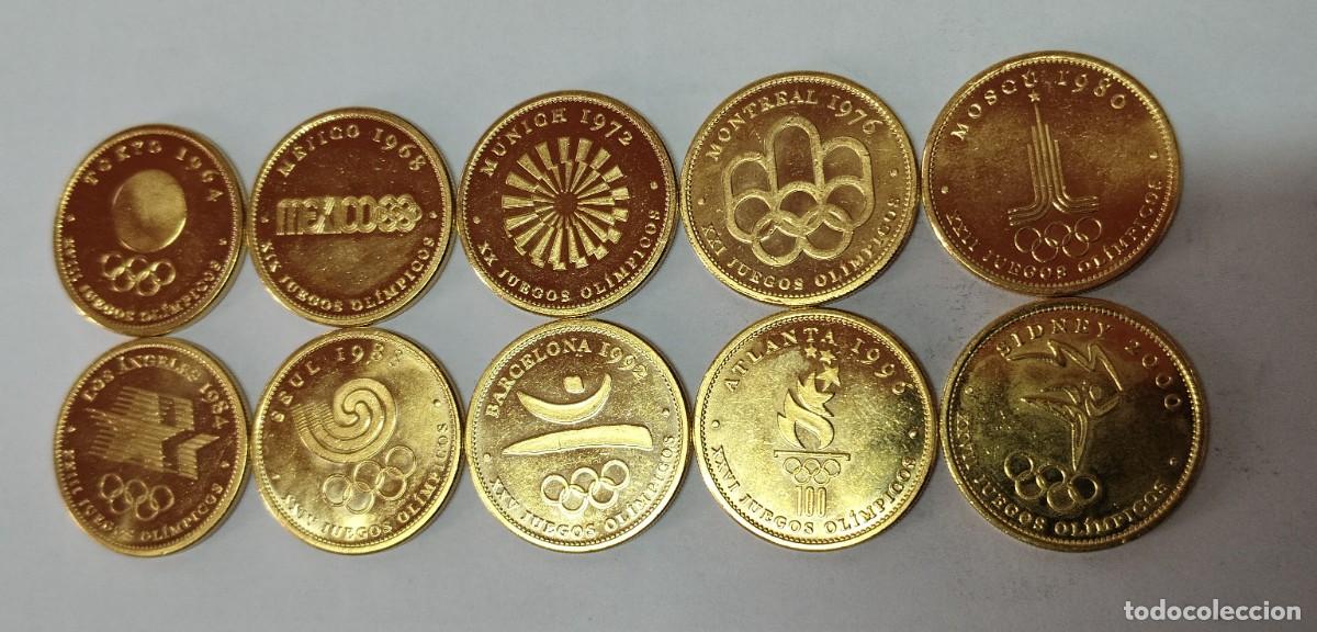 Monete antiche di Europa: Colecci&oacute;n monedas Juegos Ol&iacute;mpicos oro 22K