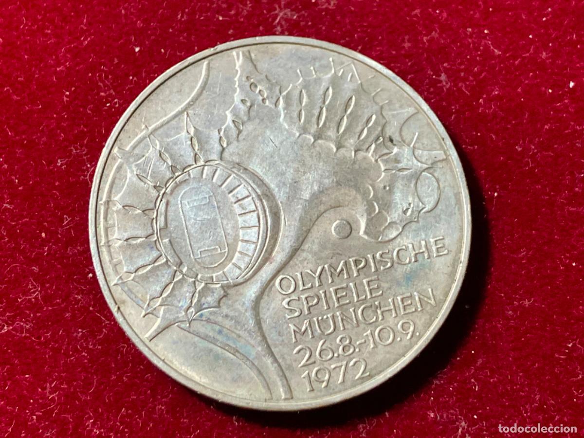 Monedas antiguas de Europa: Moneda plata Alemania Rep&uacute;blica Federal - 10 marcos 1972 - Juegos Ol&iacute;mpicos Munich