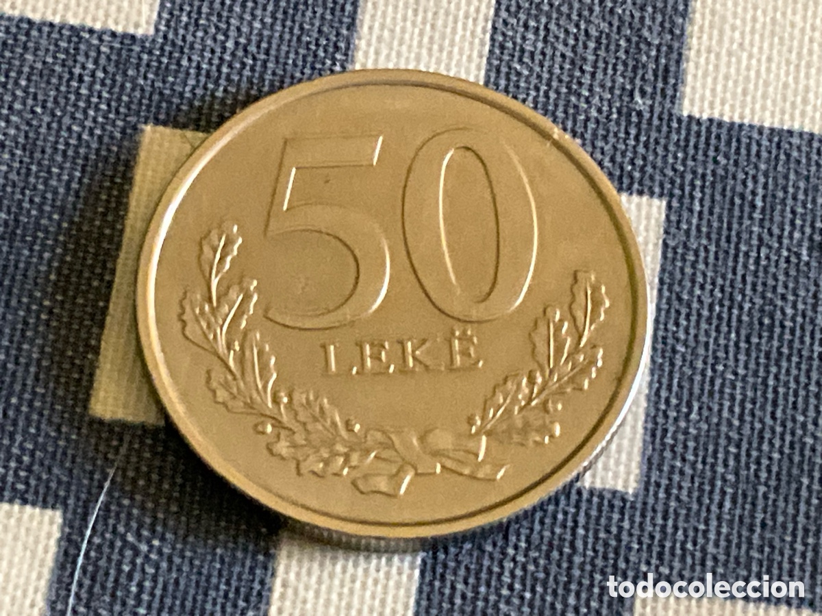 Old Coins of Europe: ALBANIA. 50 Lek&euml; 2020. Rey Gentio a caballo (Genti Mbreti Ilir). EBC/SC