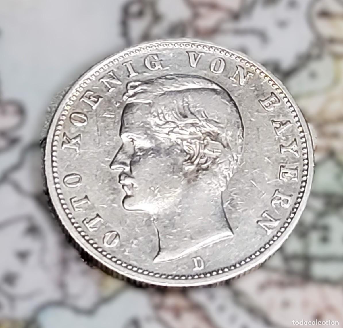 Monnaies anciennes de Europe: 2 MARCOS DE PLATA DE ALEMANIA DEL A&Ntilde;O 1908-D.SIN CIRCULAR.