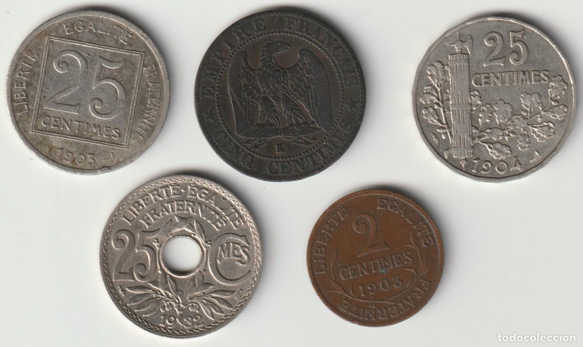 Monedas antiguas de Europa: Francia. Lote de monedas antiguas