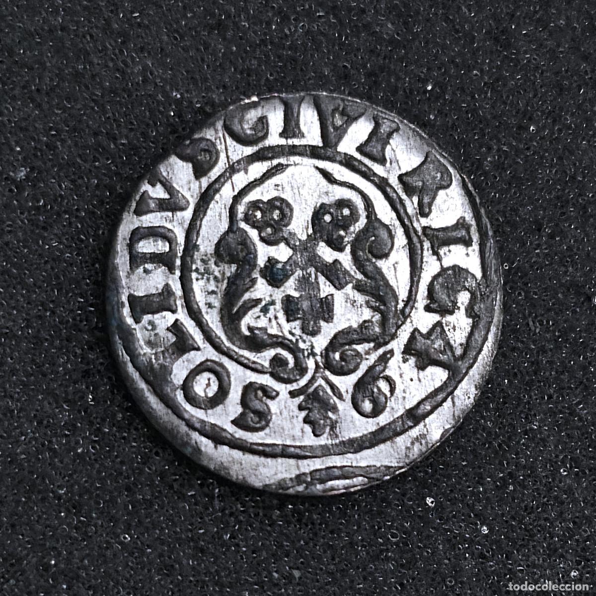 Old Coins of Europe: MONEDA VELLON LIVONIA SUECIA 1 SOLIDO 1649 REINA CHRISTINA