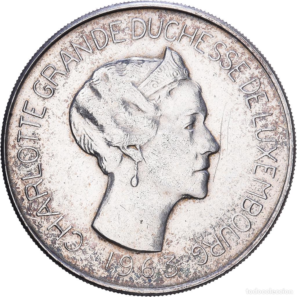 Old Coins of Europe: [#1547685] Luxemburgo, Charlotte, 100 Francs, 1963, Bruxelles, Plata, MBC, KM:52