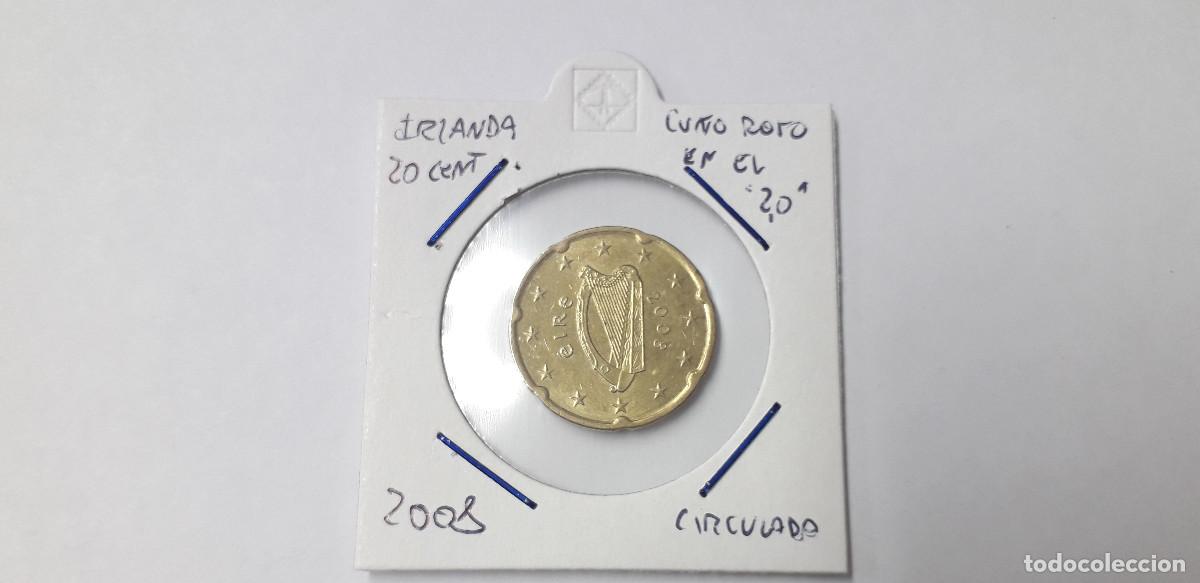 Monedas antiguas de Europa: 003886NUM-X0128-Irlanda-20 cent &euro;-2008- Cu&ntilde;o roto EN 20 - encartonada