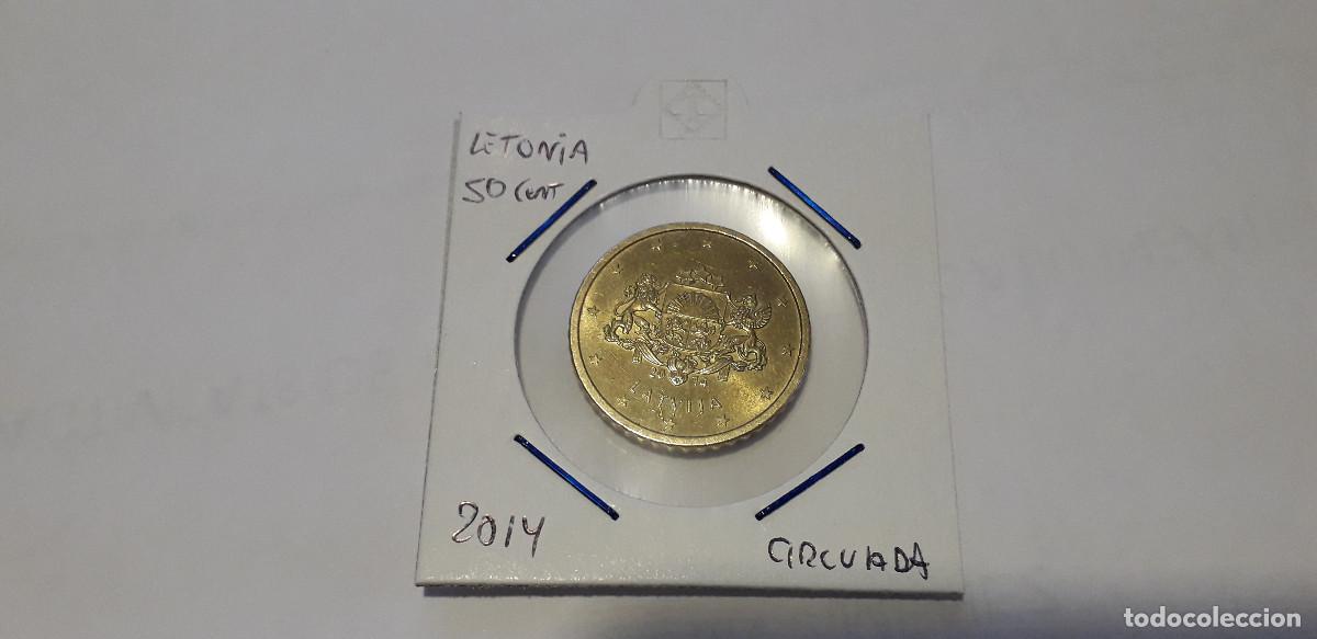 Monedas antiguas de Europa: 003895NUM-X0138-Letonia- 50 cent &euro; -2014 - encartonada