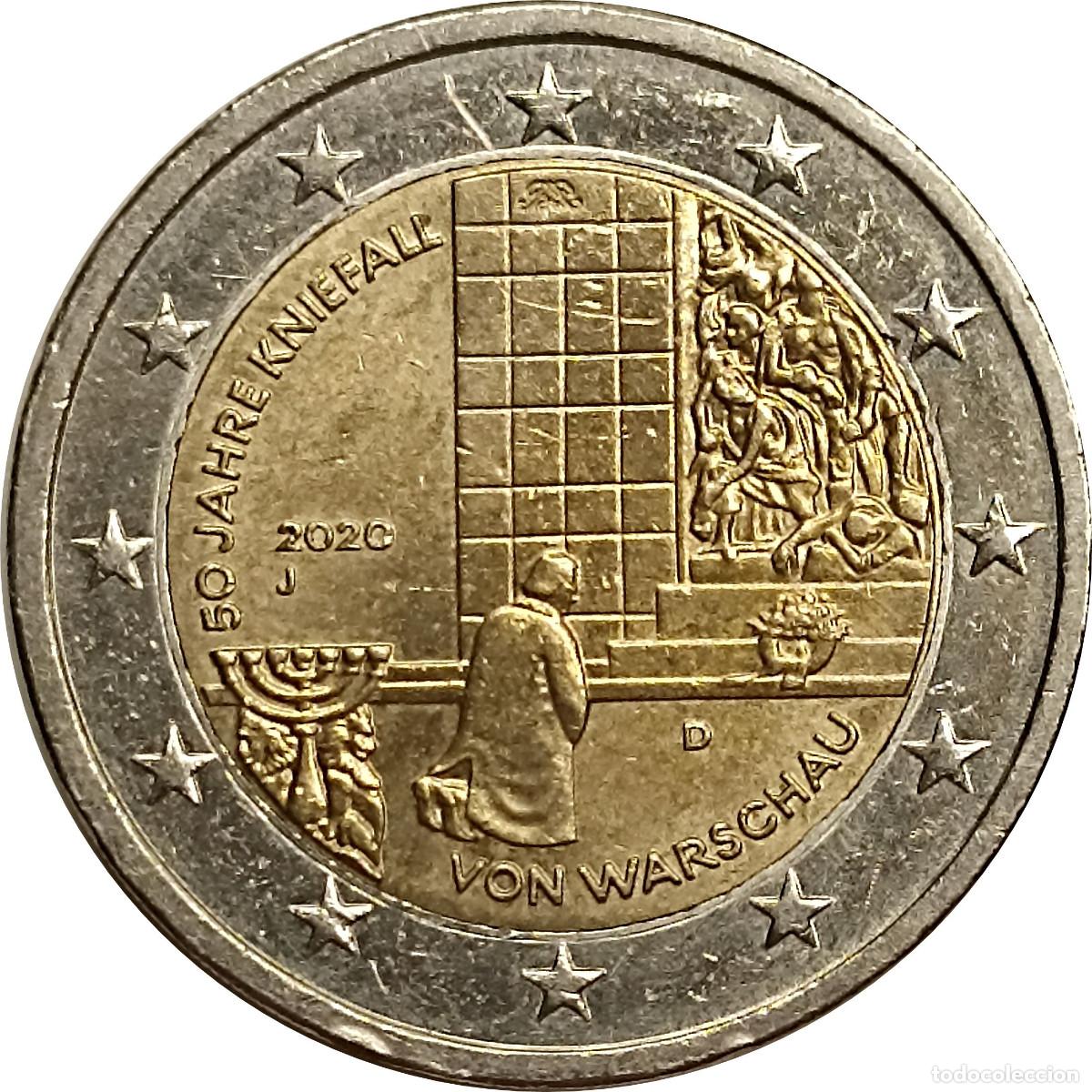 Monedas antiguas de Europa: Alemania. 2 euros 2020. Genuflexi&oacute;n de Varsovia. Ceca J.#UC 103. (144).