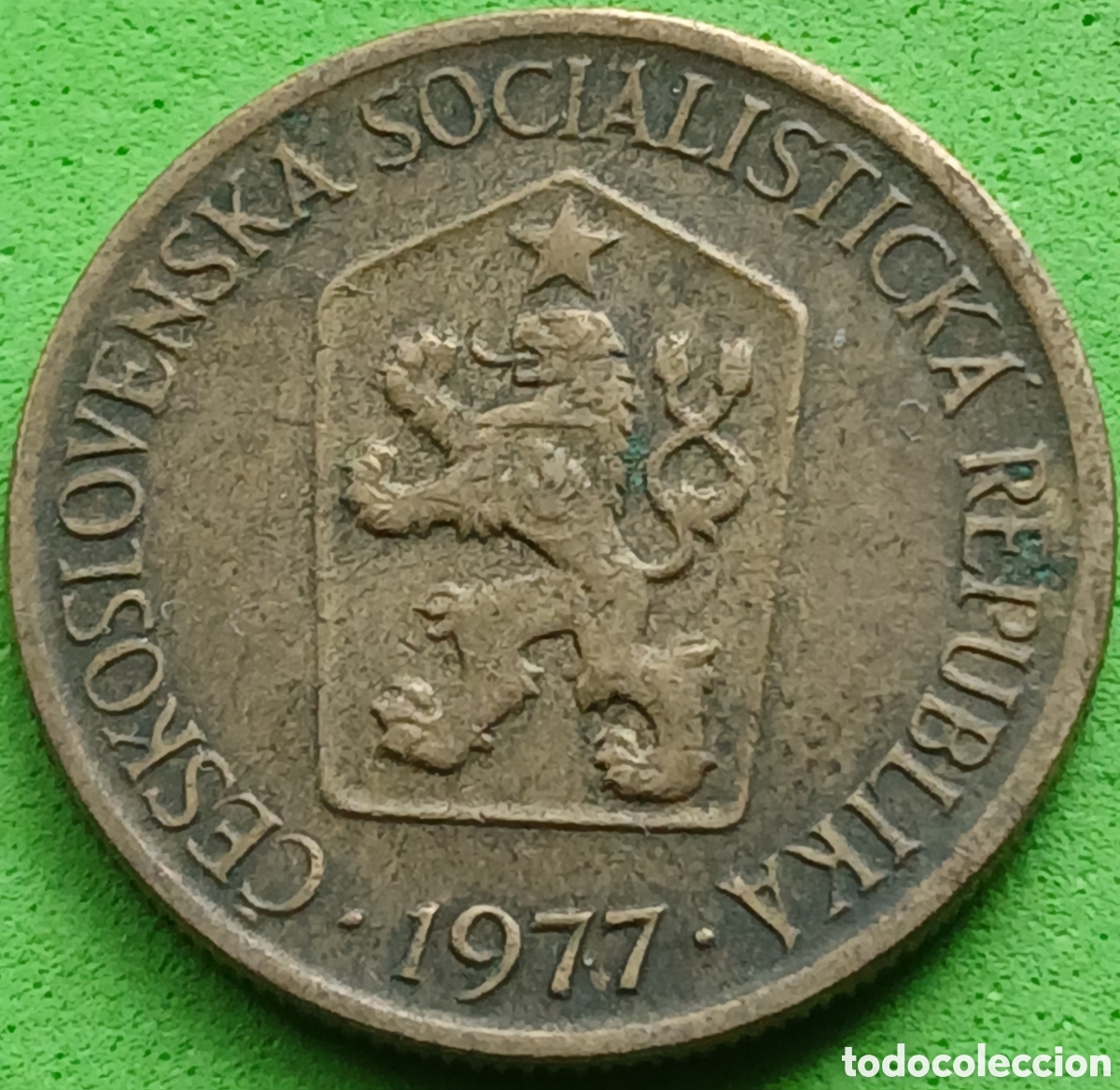 Monedas antiguas de Europa: Checoslovaquia 1 corona 1977 km#50
