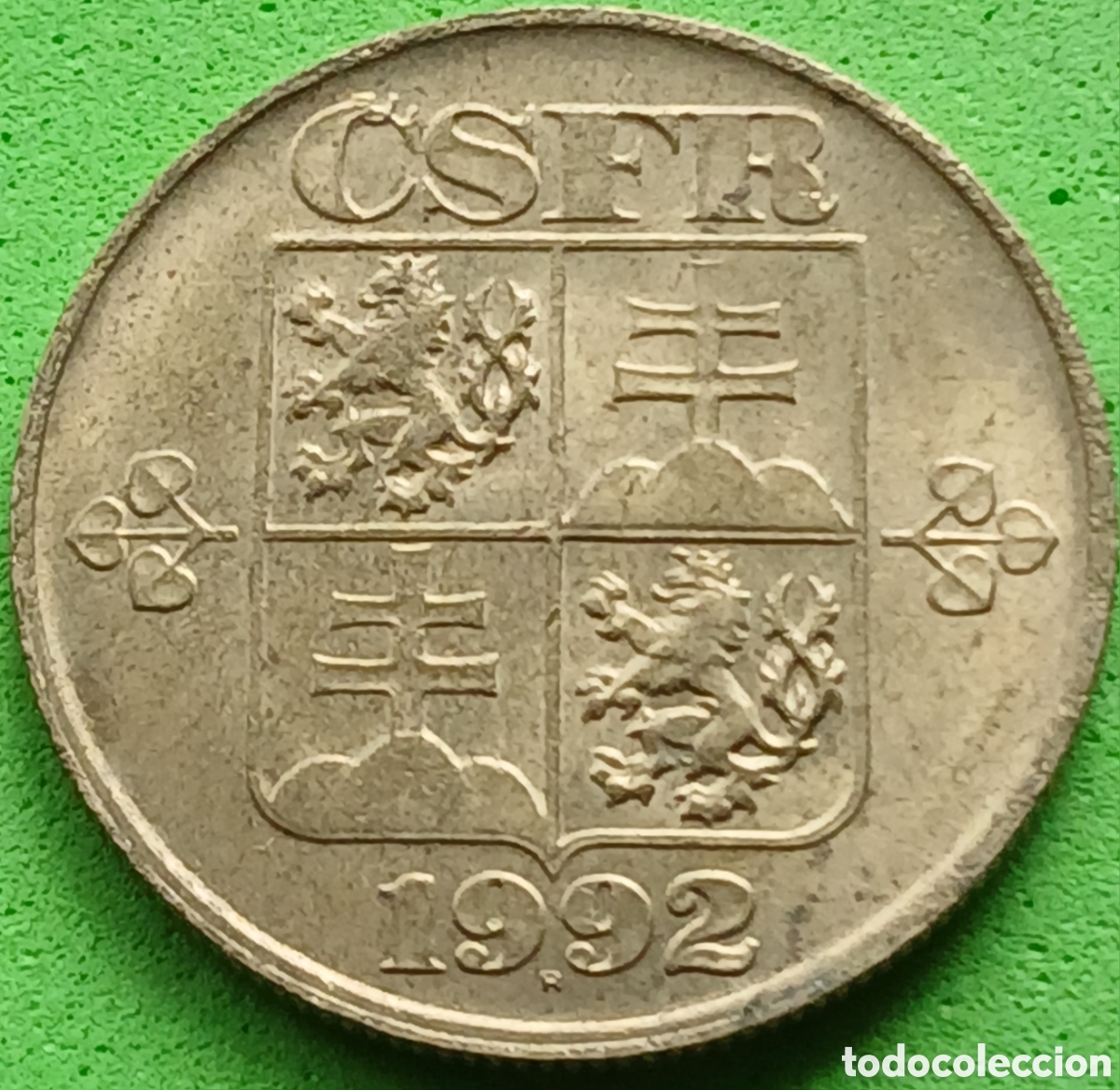 Monedas antiguas de Europa: Checoslovaquia 1 corona 1992 km#151