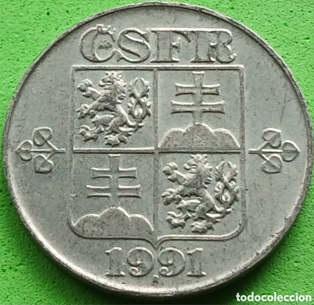 Monedas antiguas de Europa: Checoslovaquia 2 coronas 1991 km#148