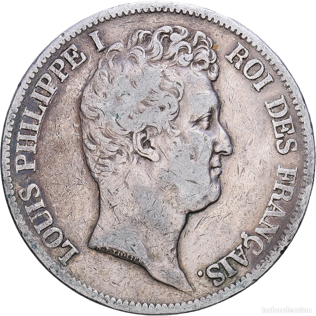 Monnaies anciennes de Europe: [#1552453] Francia, Louis Philippe I, 5 Francs, 1830, Paris, Plata, BC+, Gadoury:676