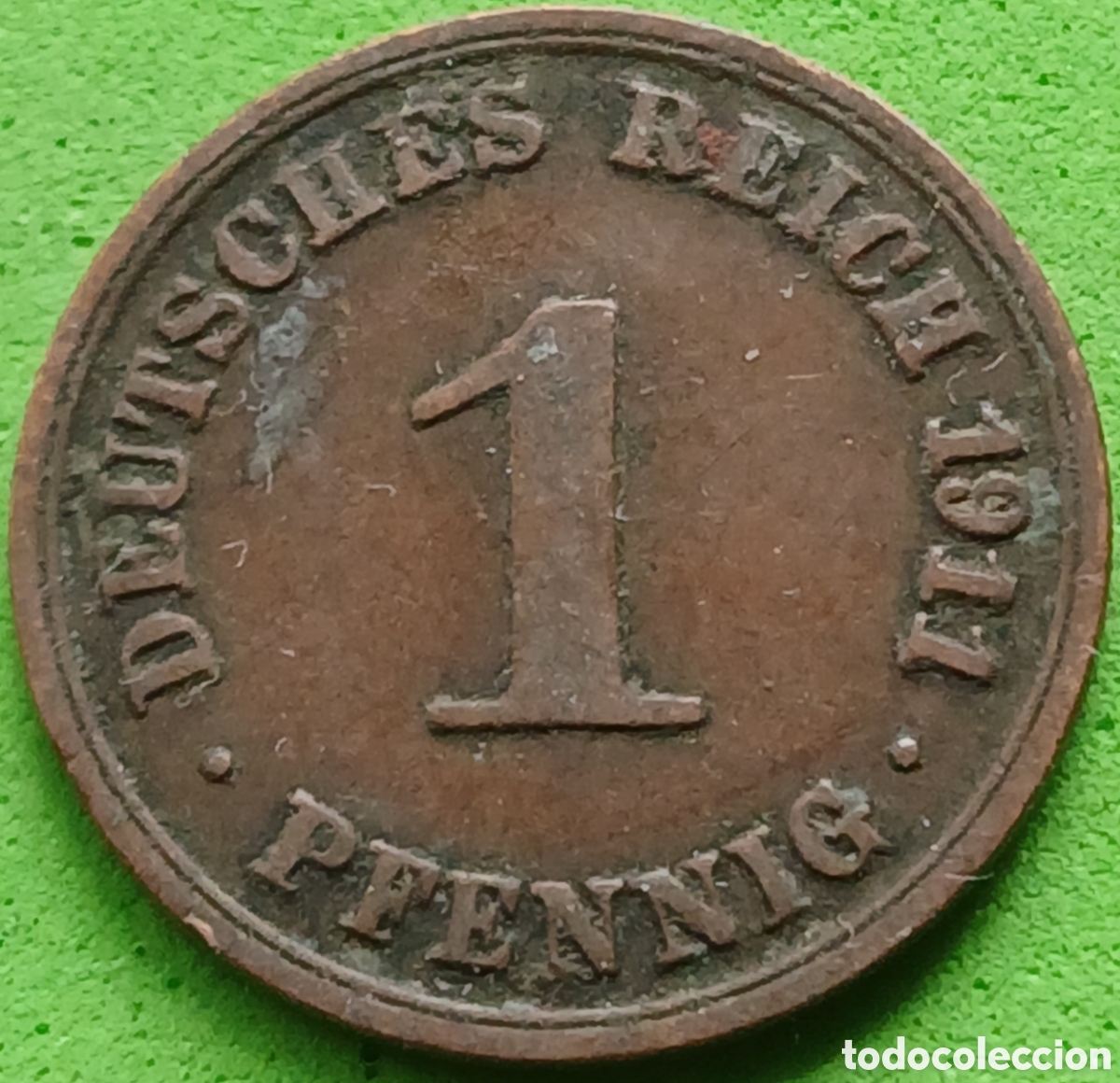 Monedas antiguas de Europa: Alemania Imperio 1 pfennig 1911 A km#10