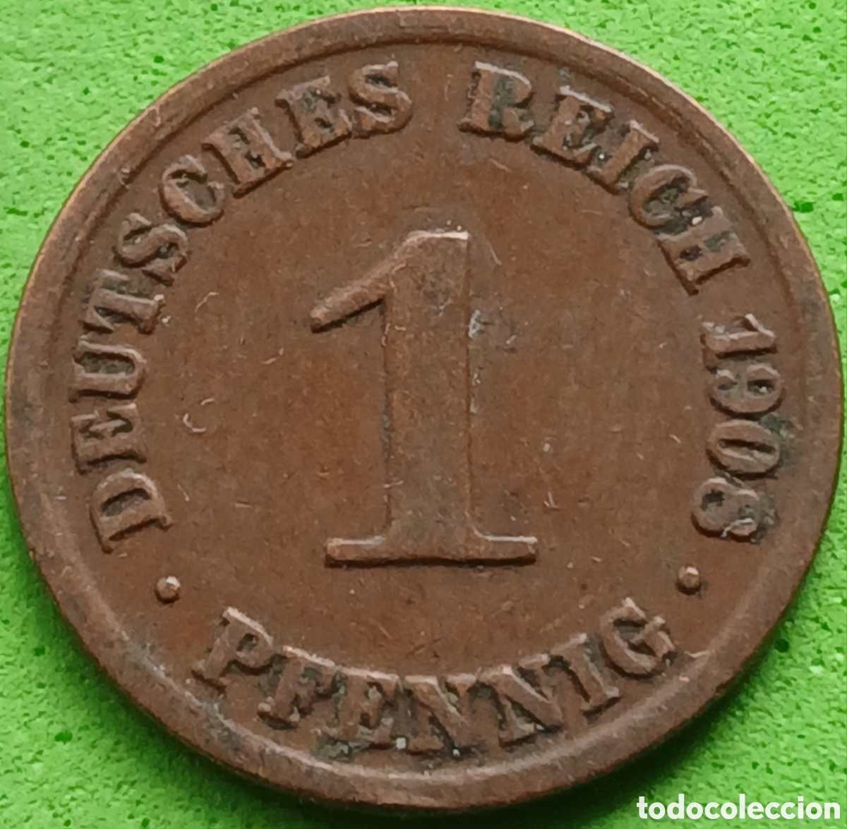 Alte M&uuml;nzen aus Europa: Alemania Imperio 1 pfennig 1908 A km#10