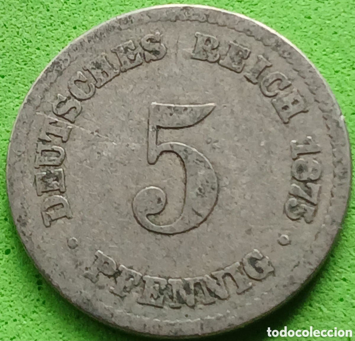 Monedas antiguas de Europa: Alemania Imperio 5 pfennig 1875 C km#3
