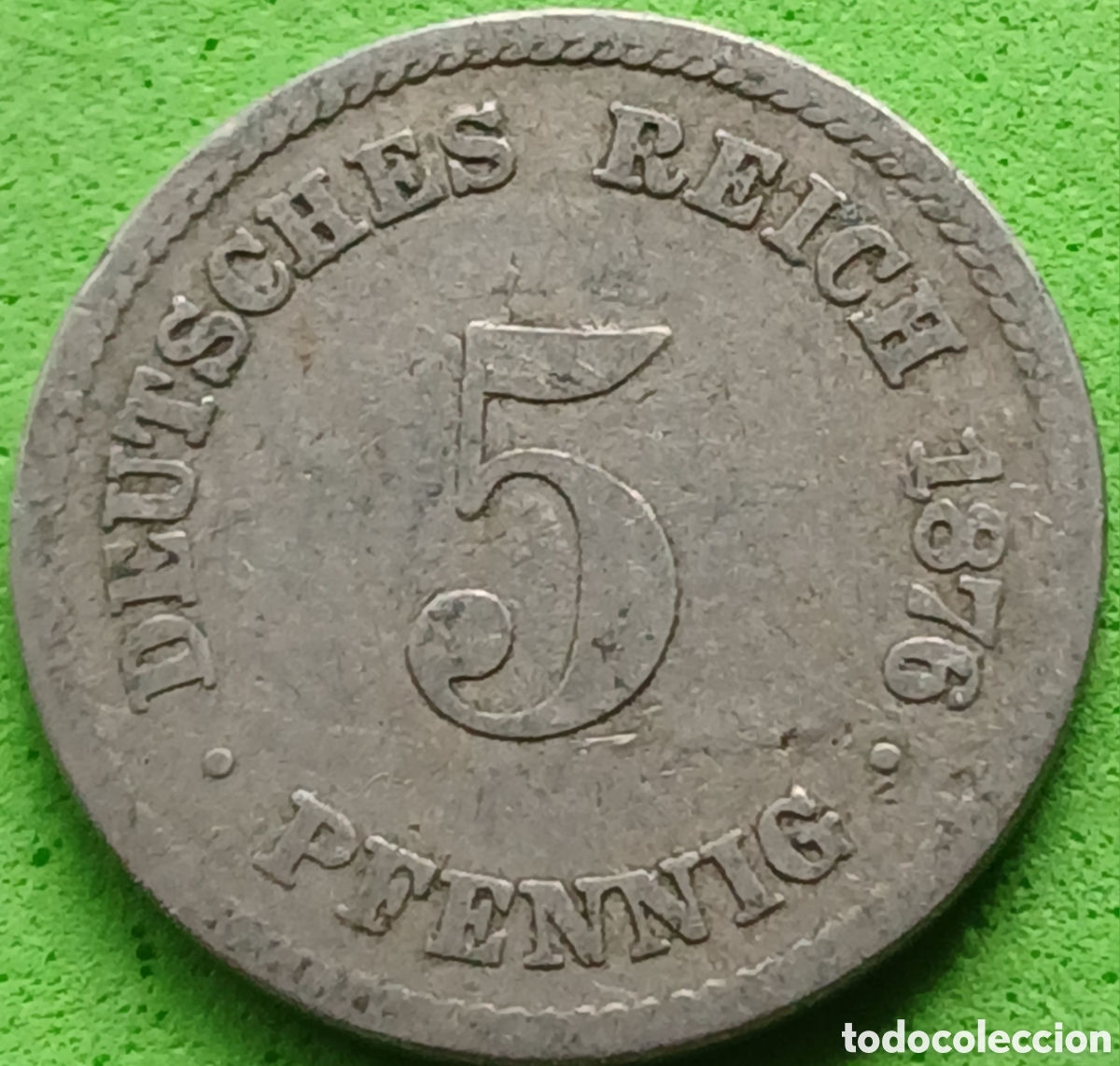 Monedas antiguas de Europa: Alemania Imperio 5 pfennig 1876 D km#3