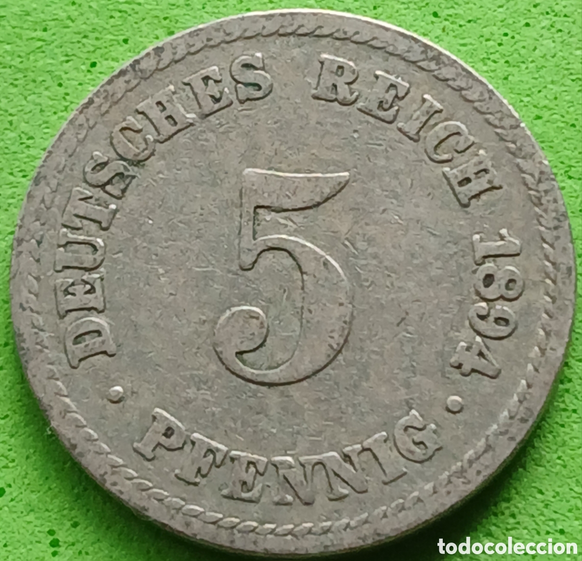 Monedas antiguas de Europa: Alemania Imperio 5 pfennig 1894 A km#11