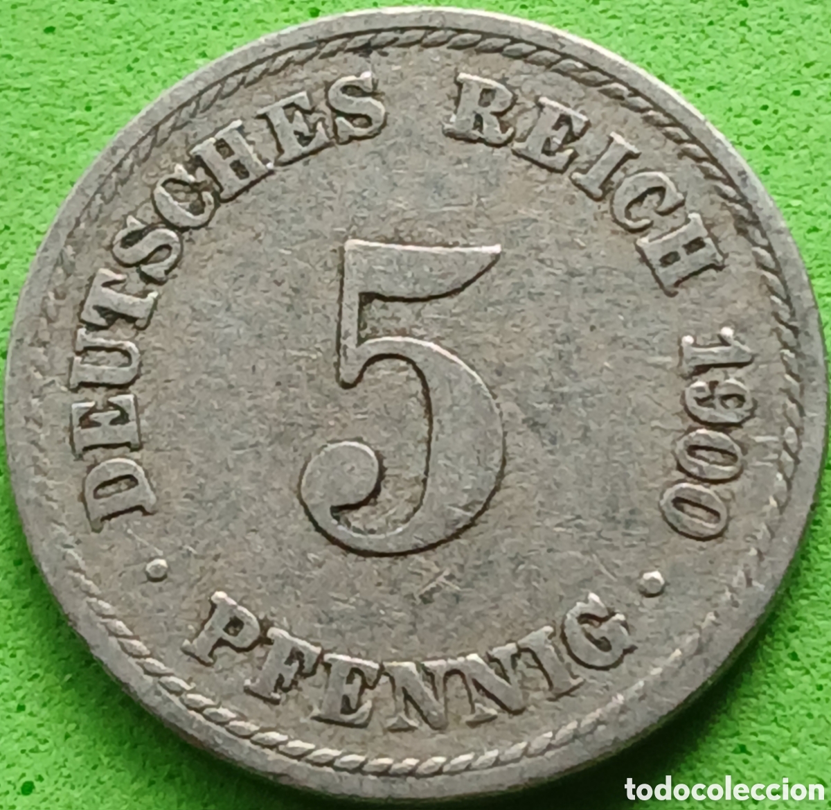 Monedas antiguas de Europa: Alemania Imperio 5 pfennig 1900 A km#11