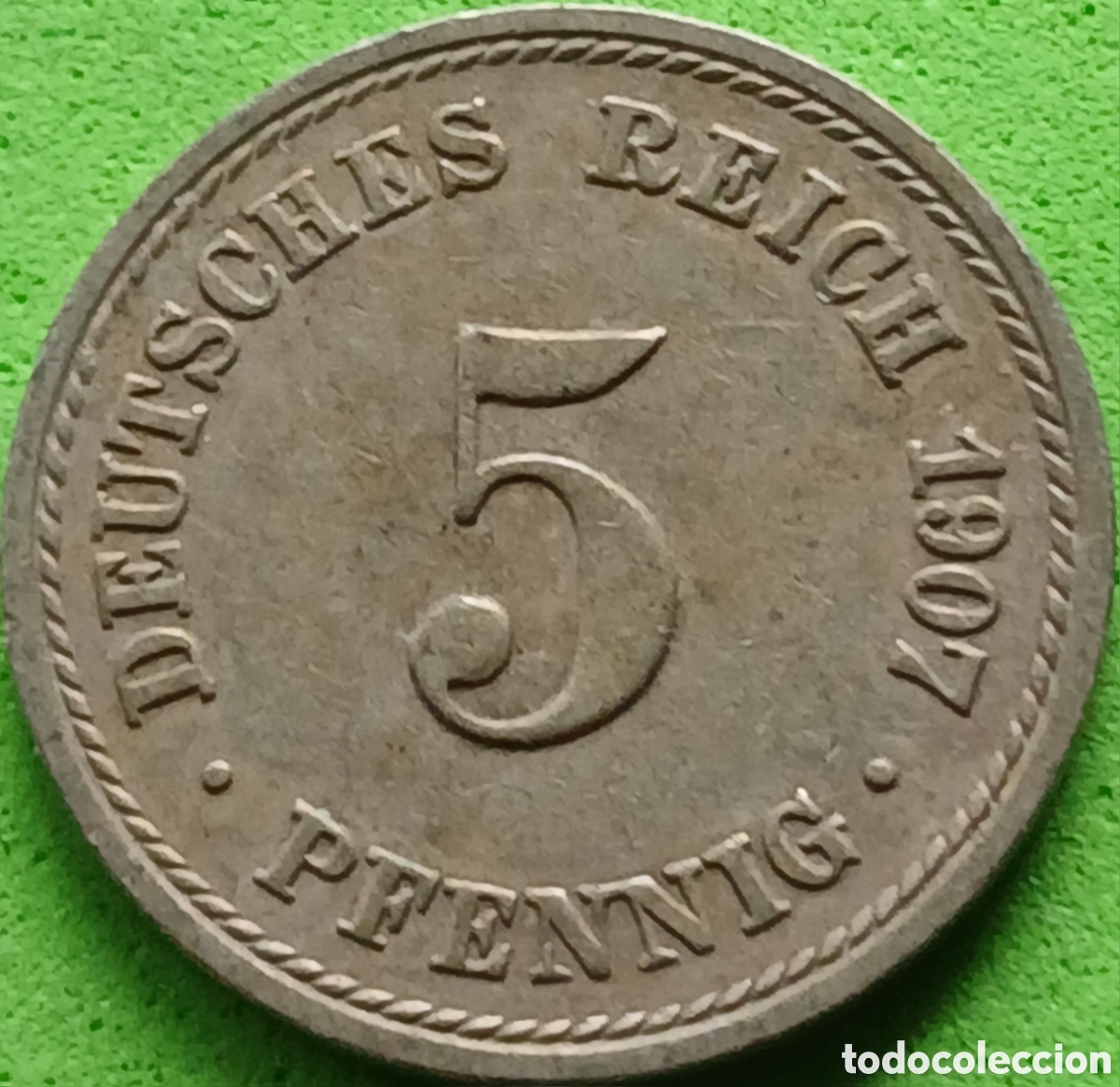 Old Coins of Europe: Alemania Imperio 5 pfennig 1907 A km#11