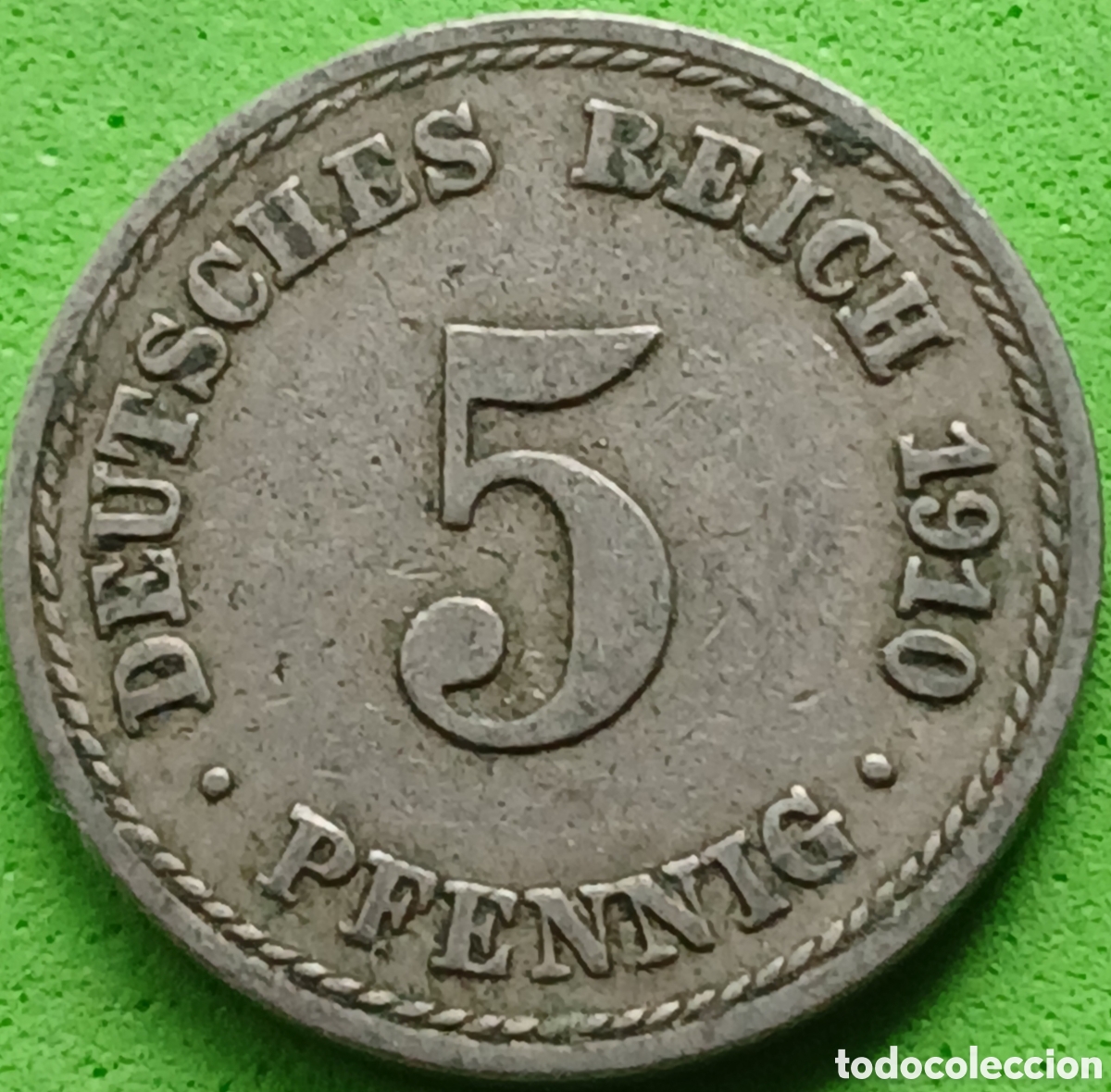 Old Coins of Europe: Alemania Imperio 5 pfennig 1910 A km#11