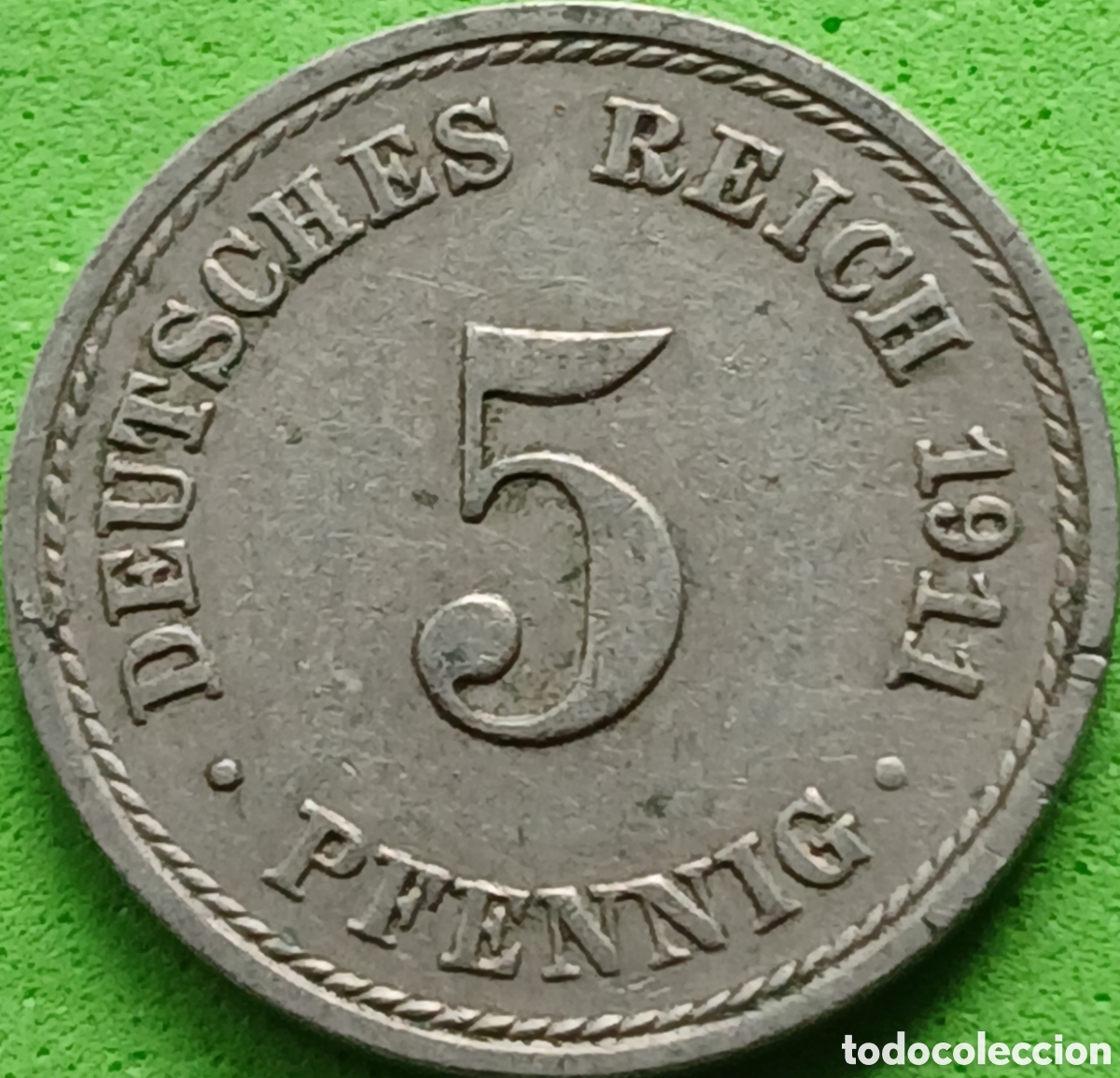 Old Coins of Europe: Alemania Imperio 5 pfennig 1911 A km#11