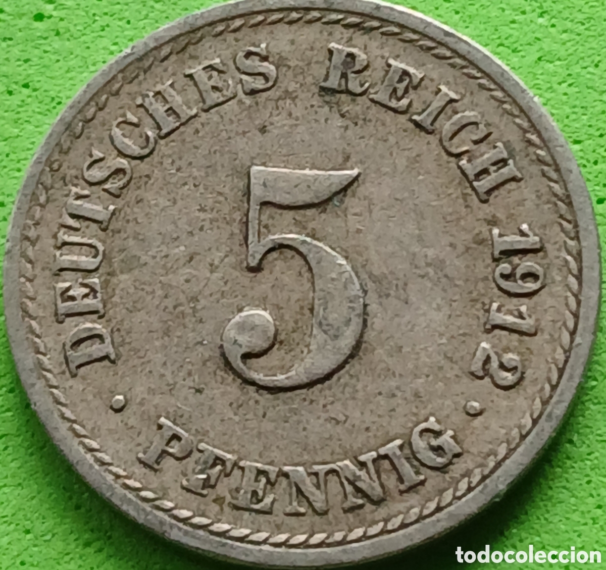 Old Coins of Europe: Alemania Imperio 5 pfennig 1912 F km#11