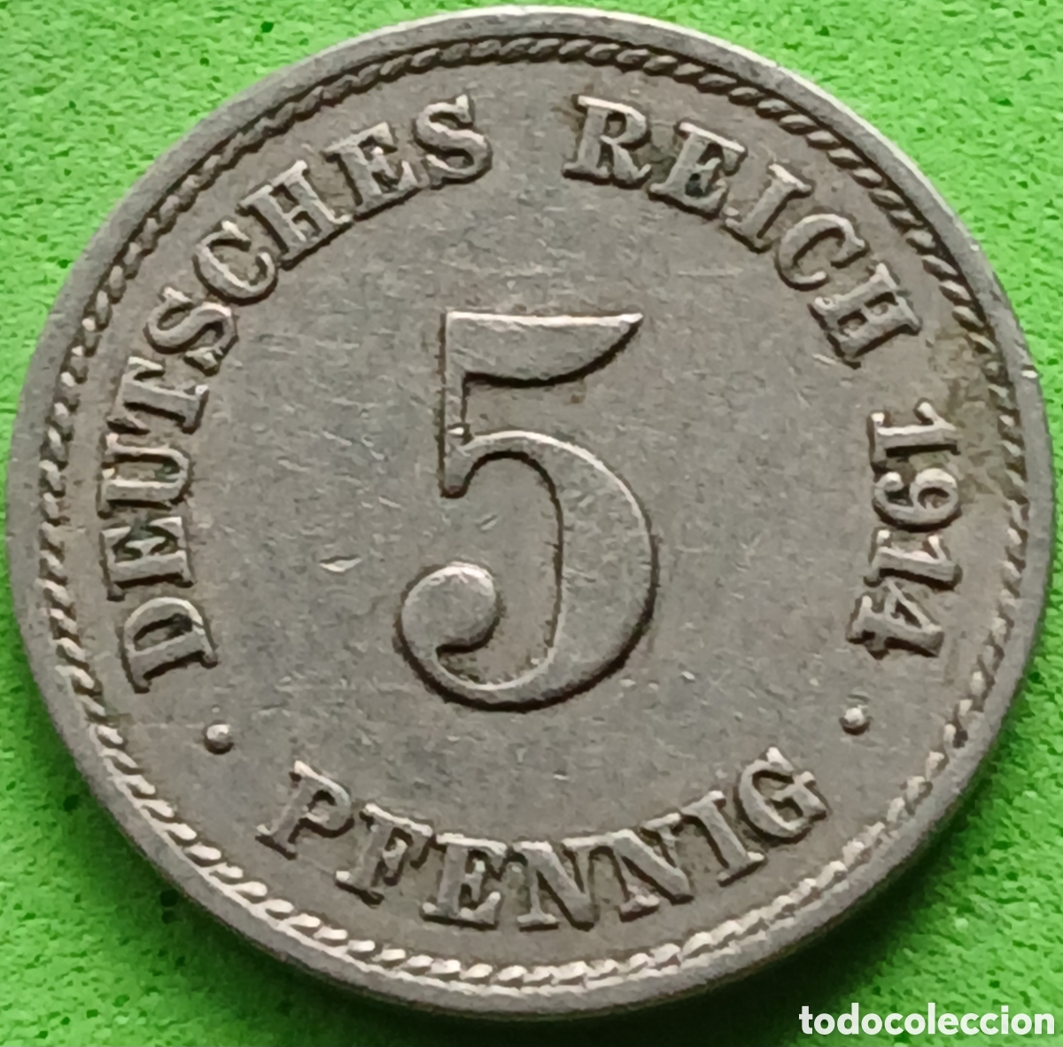 Old Coins of Europe: Alemania Imperio 5 pfennig 1914 F km#11