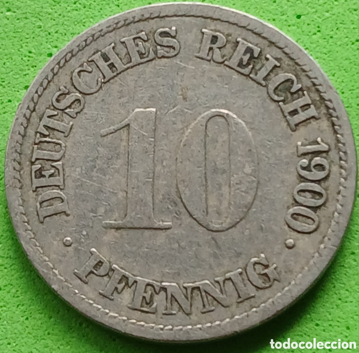 Monnaies anciennes de Europe: Alemania Imperio 10 pfennig 1900 G km#12