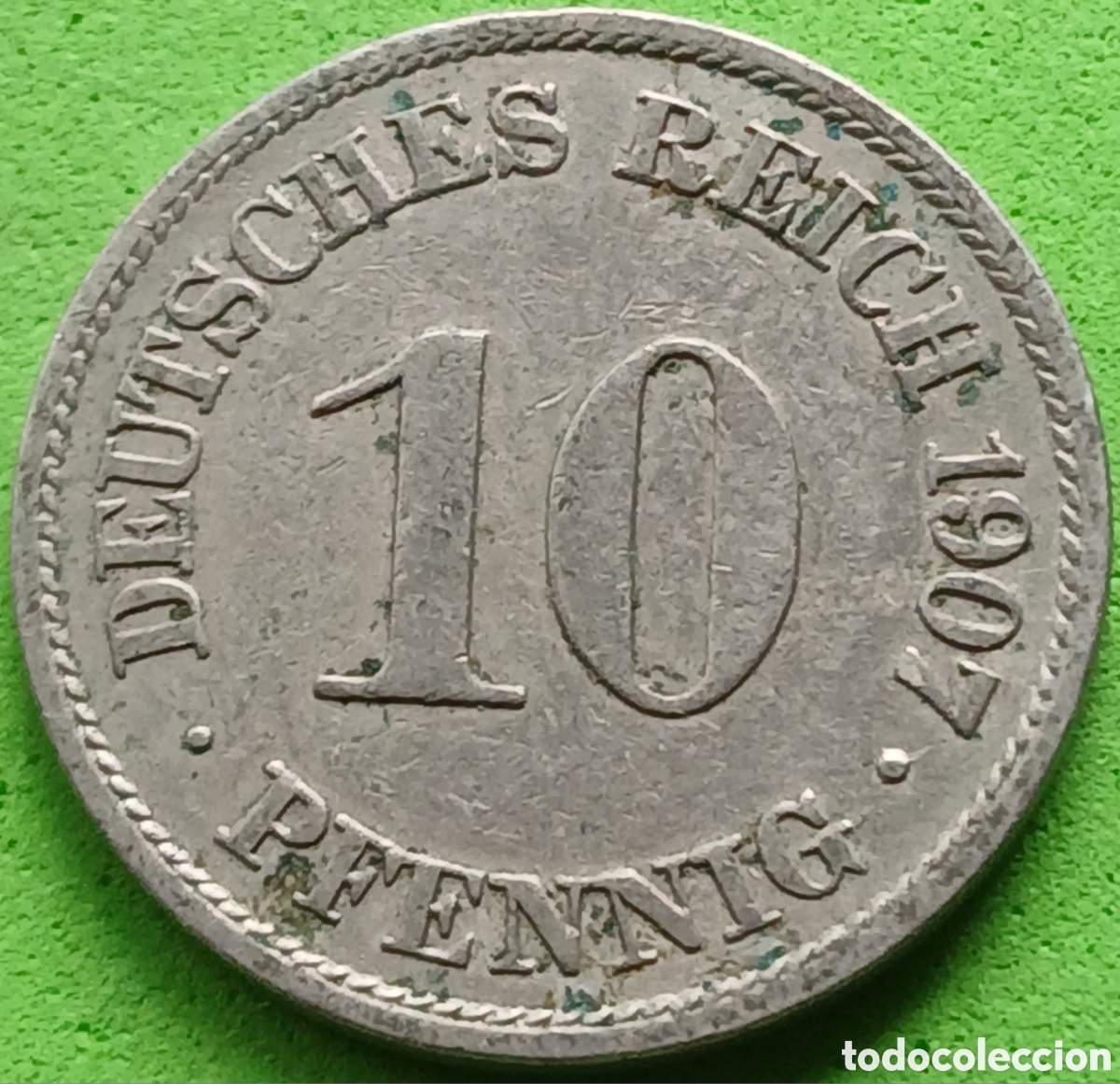 Old Coins of Europe: Alemania Imperio 10 pfennig 1907 A km#12