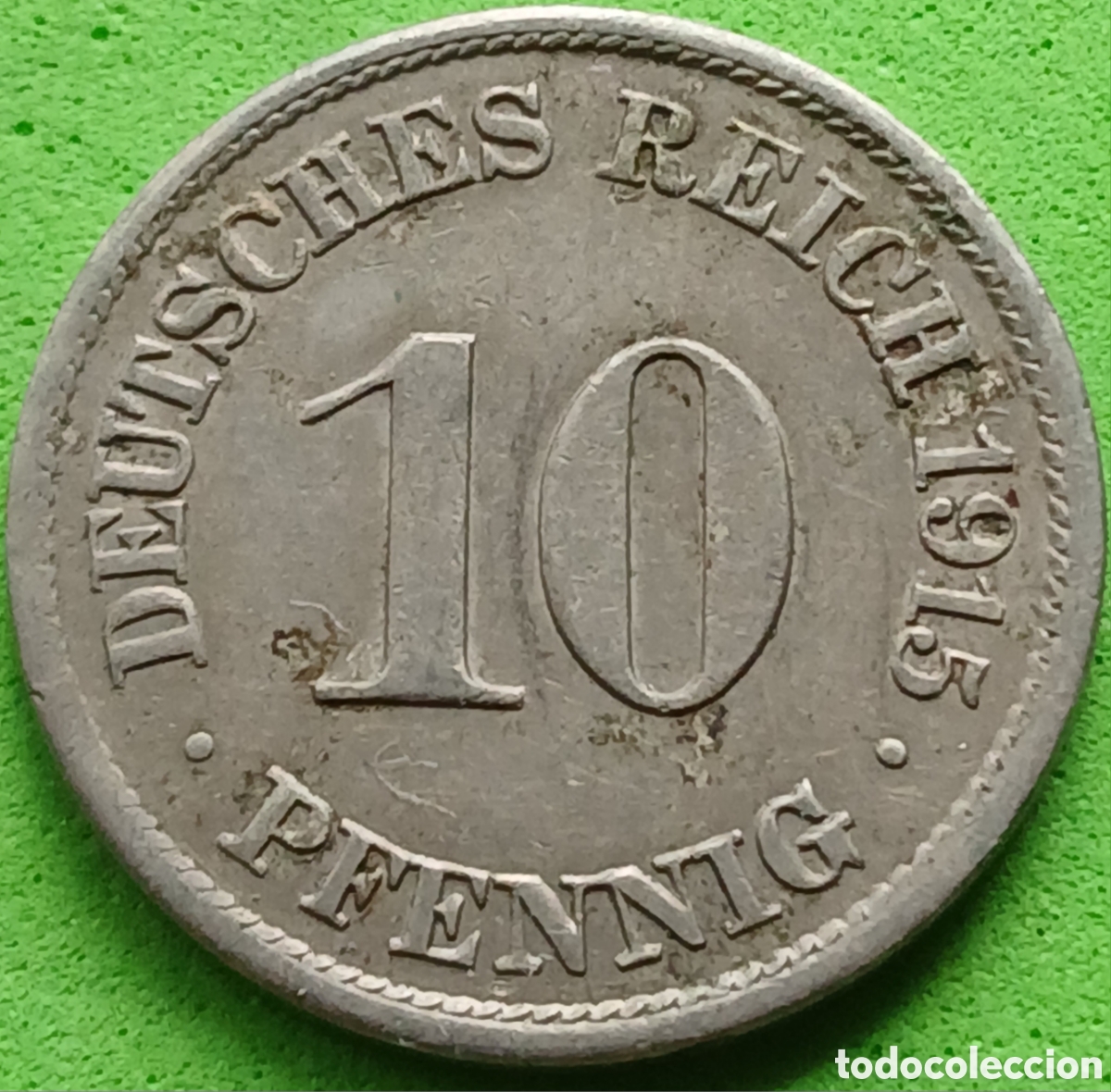 Moedas antigas da Europa: Alemania Imperio 10 pfennig 1915 A km#12