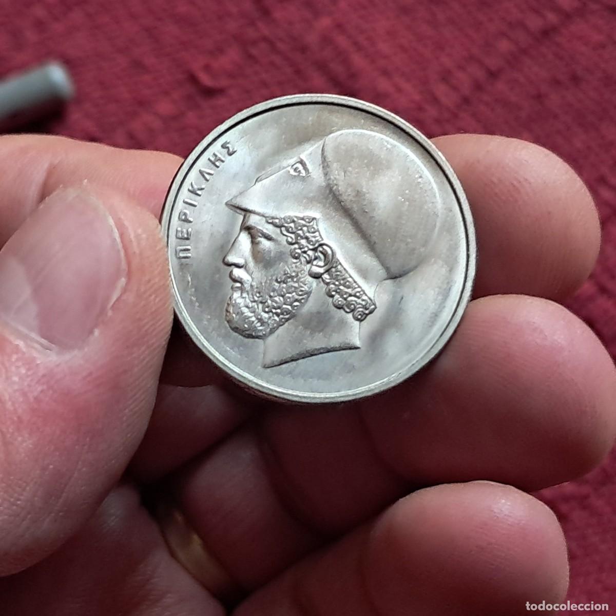 Old Coins of Europe: MONEDA DE GRECIA 20 DRACMAS 1986 F, (nuevas letras) KM# 133, Sch&ouml;n# 143, N# 564.