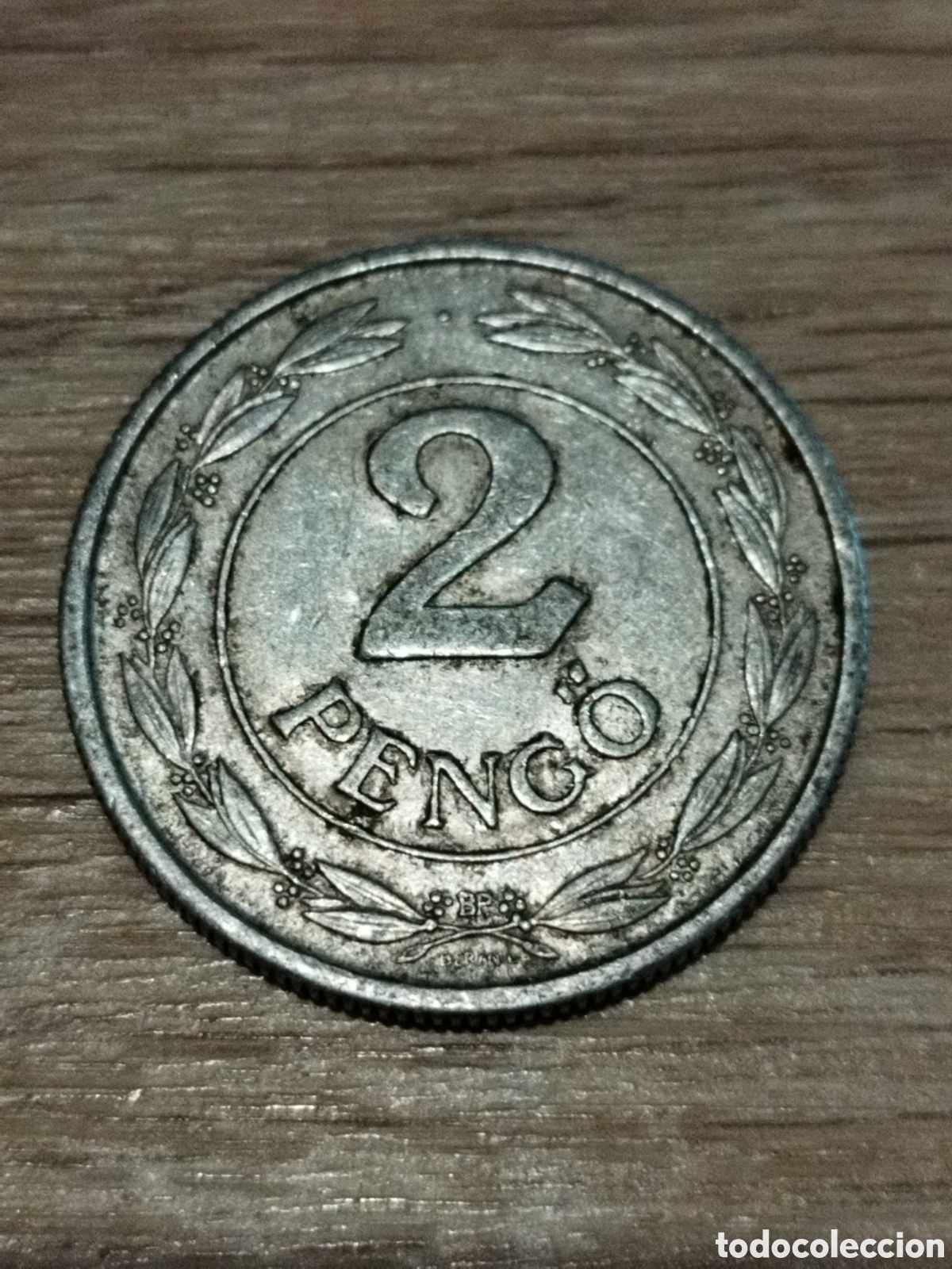 Monedas antiguas de Europa: Hungr&iacute;a moneda de 2 pengo de 1943 km#522,1