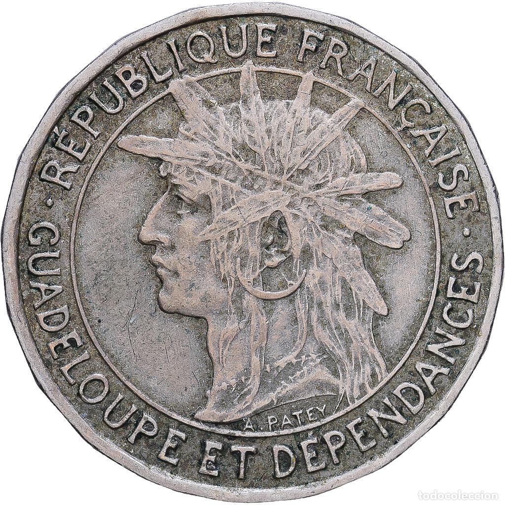 Monedas antiguas de Europa: [#1547831] Guadalupe, 1 Franc, 1921, Cupronickel, MBC, KM:46