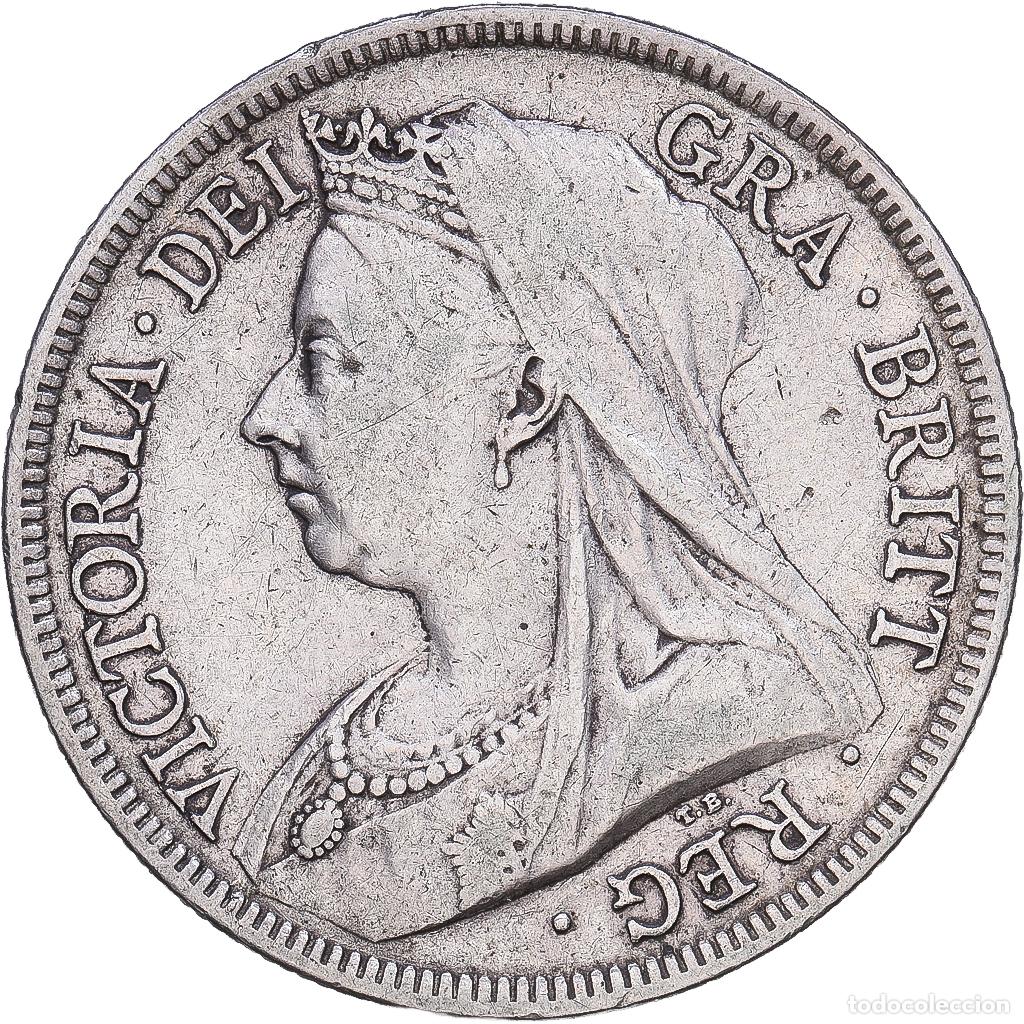 Monedas antiguas de Europa: [#1203441] Gran Breta&ntilde;a, Victoria, 1/2 Crown, 1893, Plata, BC+, KM:782