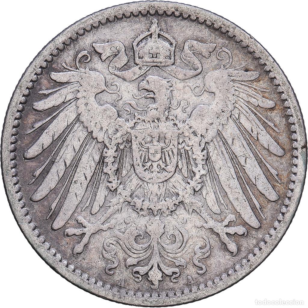 Monedas antiguas de Europa: [#1203444] ALEMANIA - IMPERIO, Wilhelm II, Mark, 1904, Berlin, Plata, BC+, KM:14