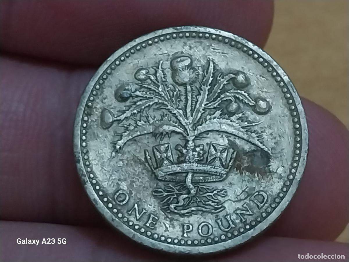 Monedas antiguas de Europa: 1 LIBRA ONE POUND ISABEL II A&Ntilde;O 1984 MONEDA ORIGINAL CIRCULADA REINO UNIDO