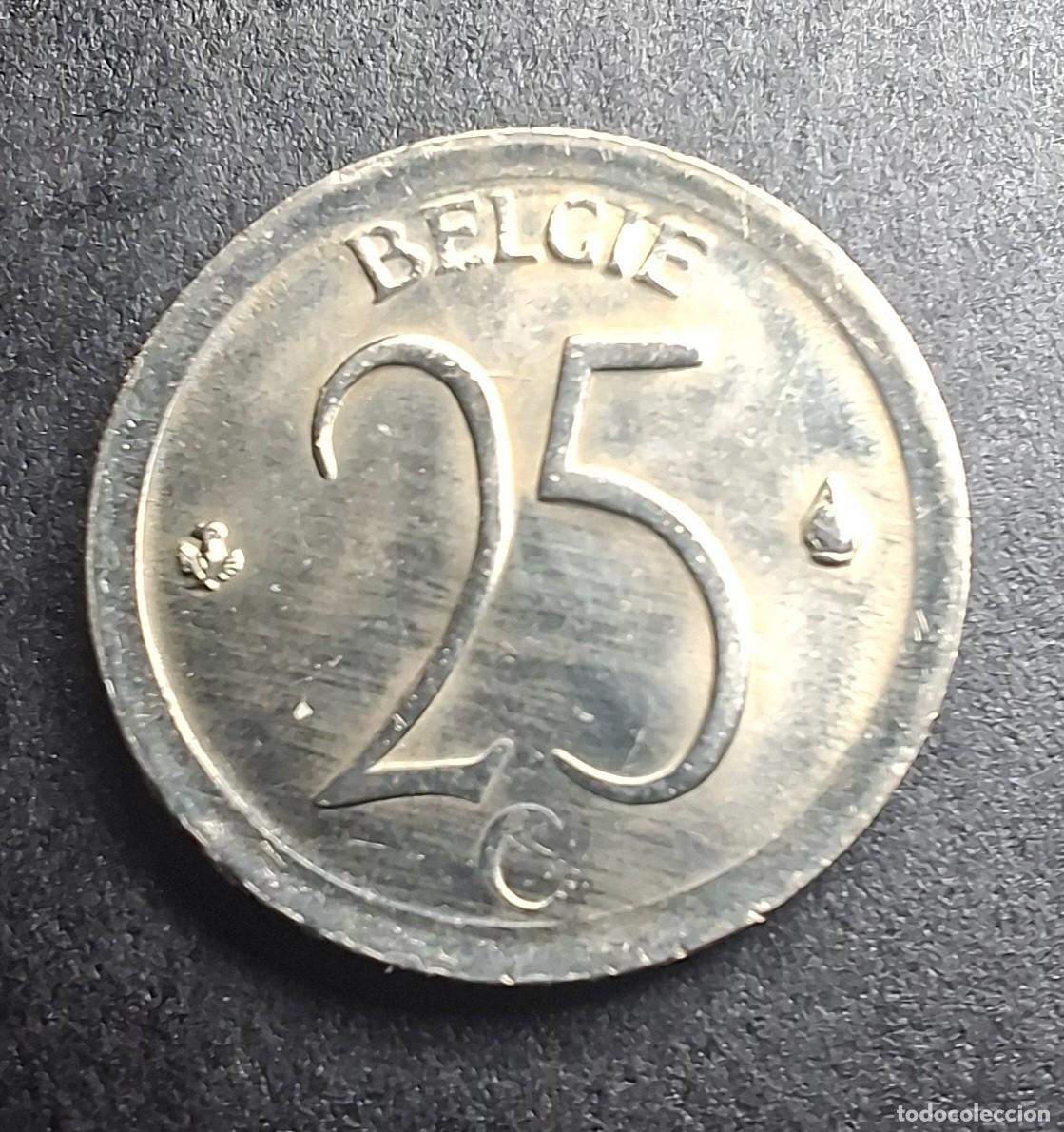 Monedas antiguas de Europa: B&Eacute;LGICA 1966 25 C&eacute;ntimos (leyenda en flamenco) KM 154.1 SC