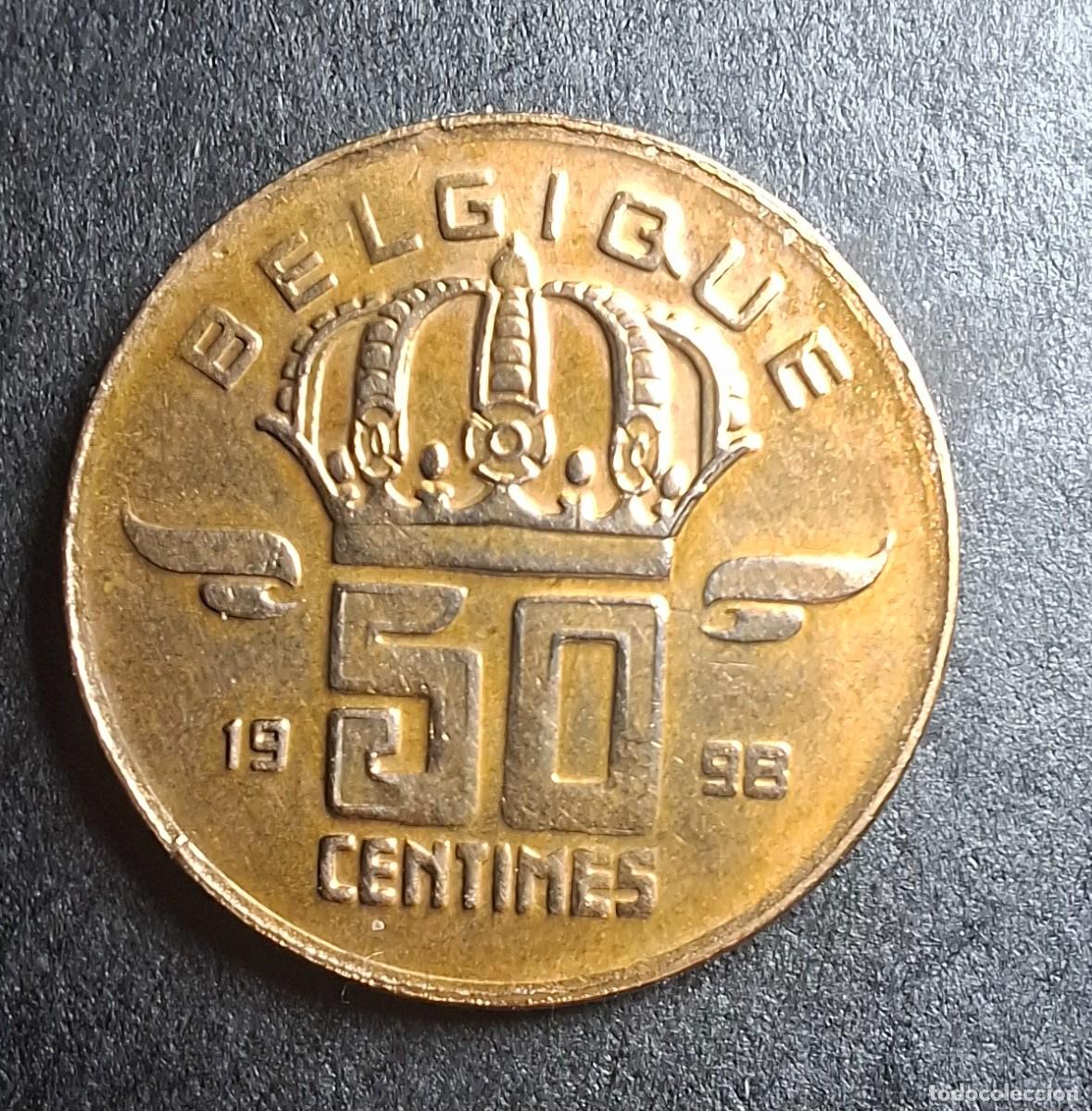 Monedas antiguas de Europa: B&Eacute;LGICA 1966 50 C&eacute;ntimos (leyenda en franc&euml;s) KM 148.1 EBC