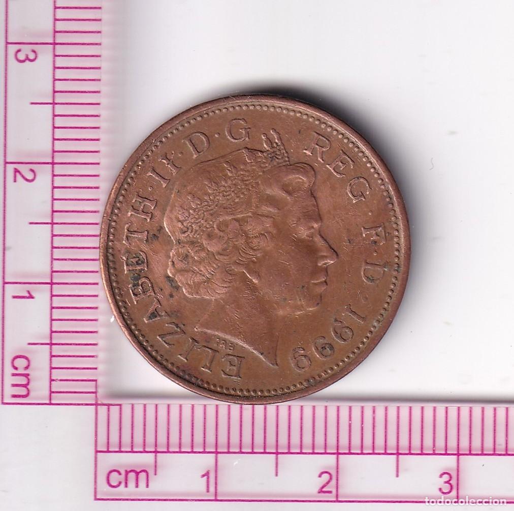Monedas antiguas de Europa: CR5121 MONEDA REINO UNIDO 2 PENNY REINA ISABEL II 1999 COBRE