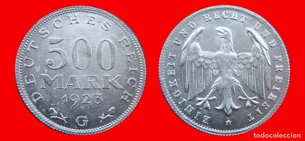 Monedas antiguas de Europa: 500 MARCOS 1923G WEIMAR ALEMANIA-156828