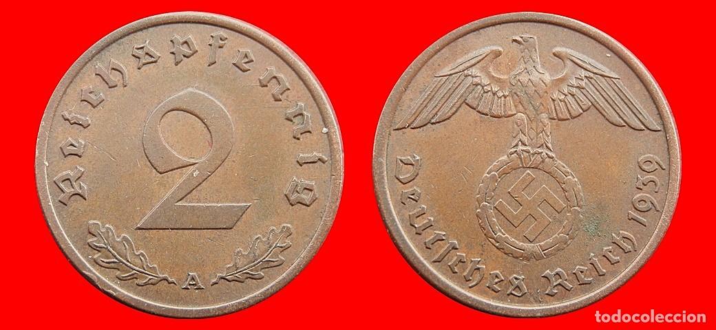 Monedas antiguas de Europa: 2 REICHSPFENNIG 1939A TERCER REICH ALEMANIA-156831