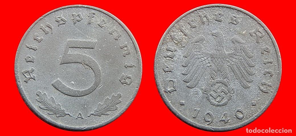Monedas antiguas de Europa: 5 REICHSPFENNIG 1940A TERCER REICH ALEMANIA-156832
