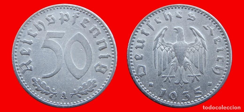 Monedas antiguas de Europa: 50 REICHSPFENNIG 1935A TERCER REICH ALEMANIA-156836