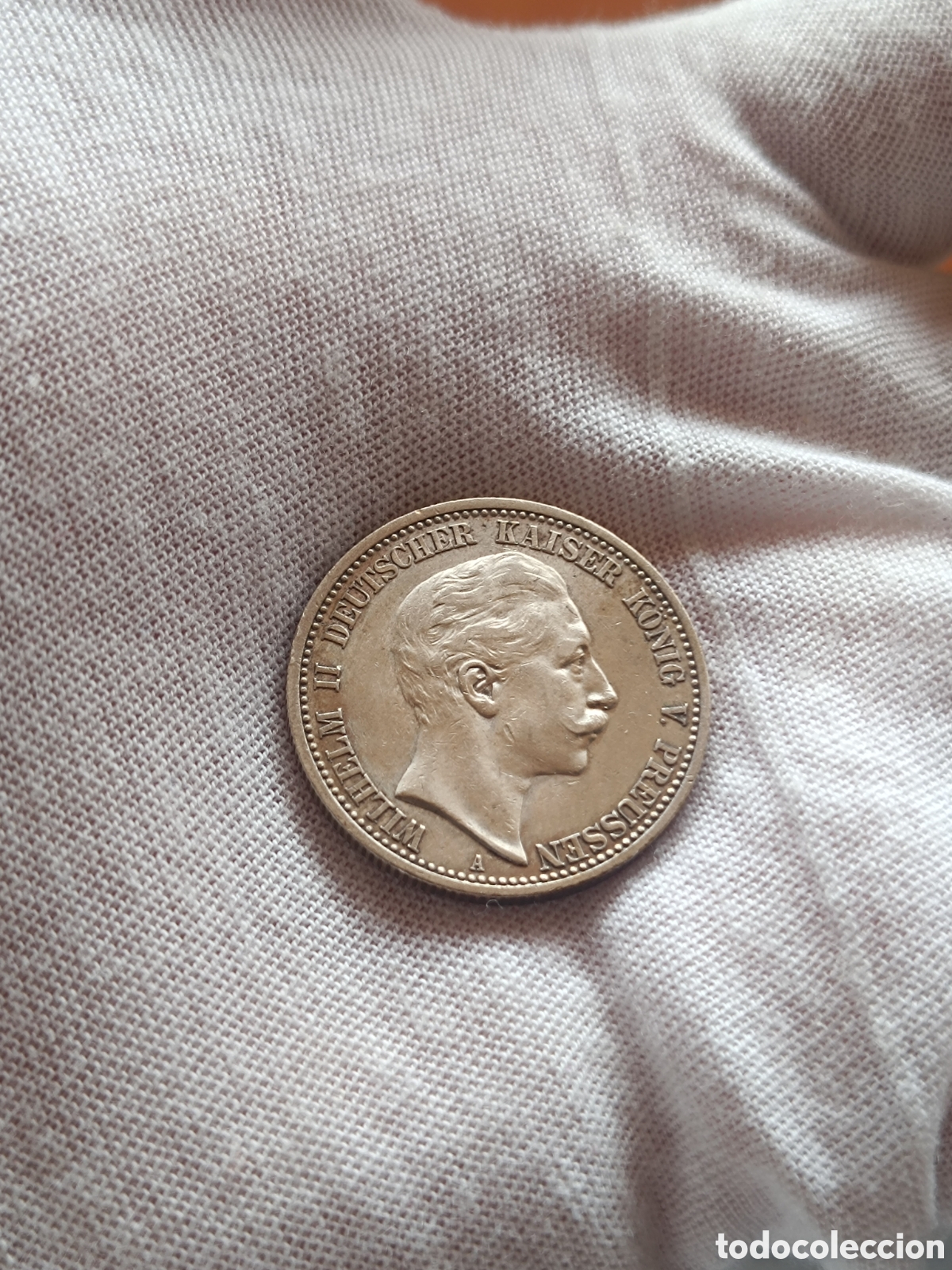 Monedas antiguas de Europa: Moneda plata Alemania 2 marcos 1905. William II. Berl&iacute;n