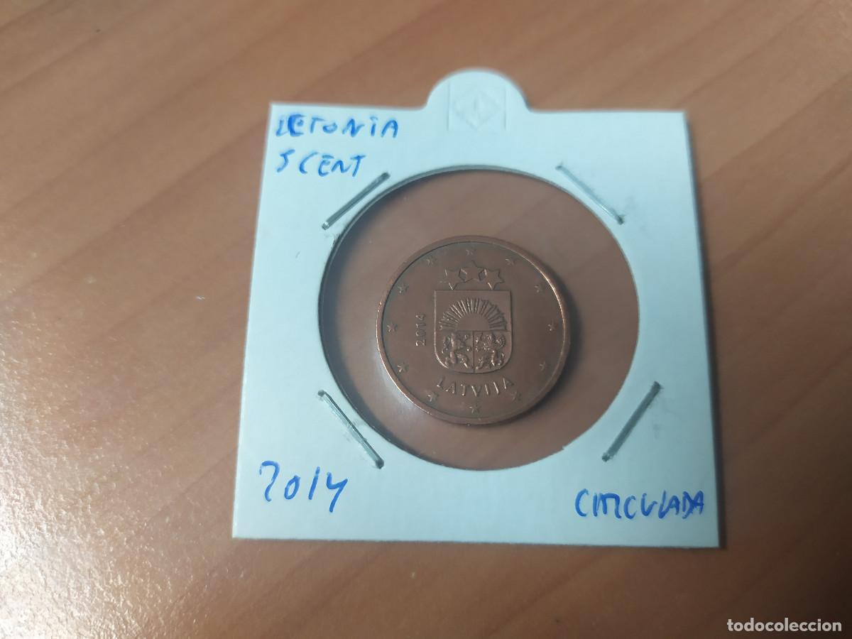 Monedas antiguas de Europa: 003905NUM-X0148-Letonia- 5 cent &euro; -2014 - encartonada - Foto 1