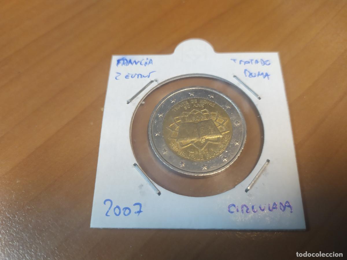 Monedas antiguas de Europa: 003907NUM-X0150-Francia- 2 &euro; -2007 tratado de roma - encartonada