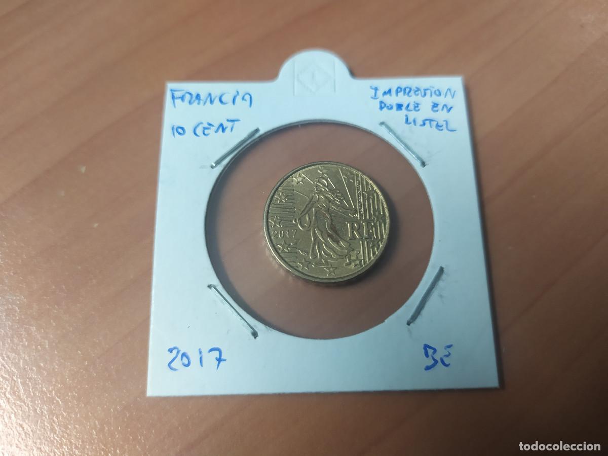Monedas antiguas de Europa: 003913NUM-X0156-Francia- 10 cent &euro; -2017 -doble listel - encartonada