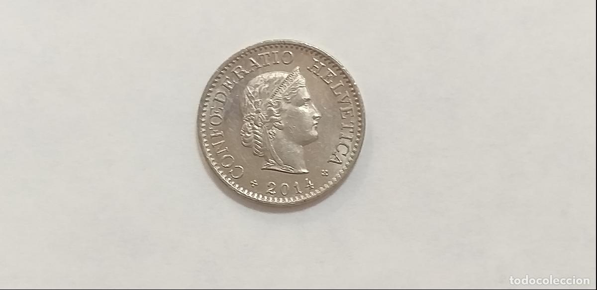 Monedas antiguas de Europa: Moneda de SUIZA. HELVETIA. 10 diez CENTIMOS RAPPEN. A&ntilde;o 2014. CIRCULADA