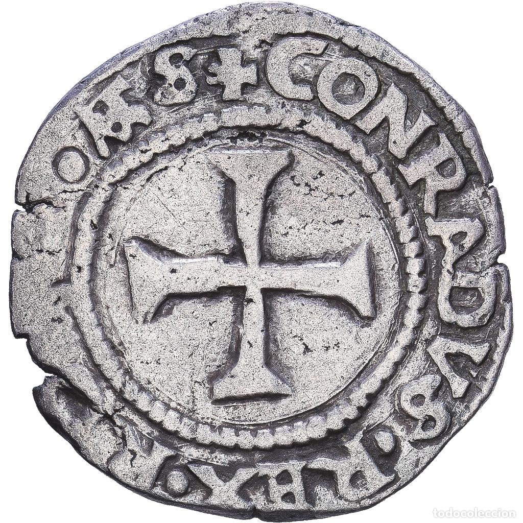 Monedas antiguas de Europa: [#1203468] Republic of Genoa, Dogi Biennali, Denaro, 1528-1541, Genoa, Plata, BC+